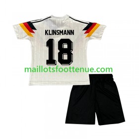 Maillot/Tenue Allemagne Klinsmann 18 Retro Enfant Domicile 1990